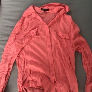 Thin bunk button down blouse (longer in the back)